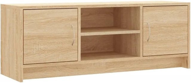 vidaXL TV-Schrank Sonoma-Eiche aus Holzwerkstoff, B/T/H: 102 x 30 x 37,5 cm - Bild 1