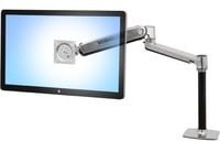 Ergotron LX HD Monitorhalterung für Sitz-Steh-Tische, verriegelbarer LCD-Arm aus Aluminium, Farbe: Polished Aluminum, für Bildschirme bis zu 46 Zoll (116,8 cm), VESA 100 x 100 mm - Bild 1