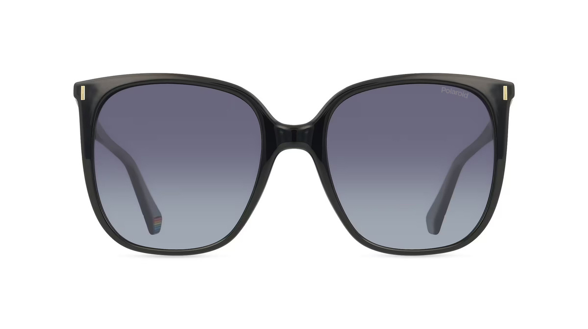 Polaroid PLD 6218/S Sonnenbrille Damen, Vollrand, quadratisch, Kunststoff, schwarz, grau - Bild 1