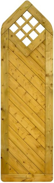 GartenLand Massivzaun INNSBRUCK Holzzaun aus Fichte mit Rankgitter, Grün, B/H: 60 x 210 cm - Bild 1