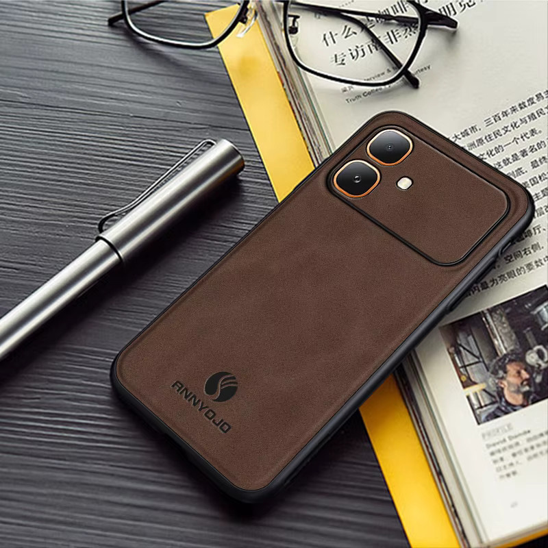 Stoßfeste Leder-Handyhülle mit Auto-Magnet-Funktion für Infinix Smart 20 und Note 60 Ultra in Grün - Bild 2