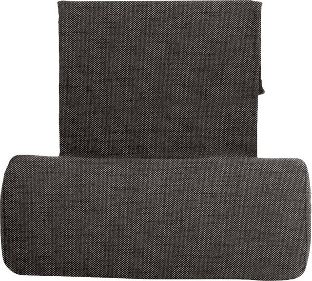 Stern Kopfpolster in Seidenschwarz aus 100% Polyacryl, B/H/T: 37 x 15 x 6 cm - Bild 1