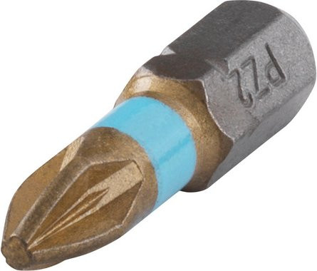 Wolfcraft Torsion-TiN-Bit PZ2, 2 Stück, grau - Bild 1