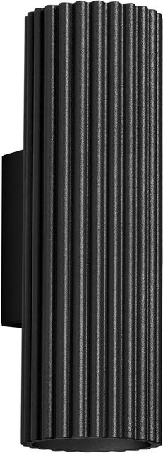Licht-Erlebnisse Wandleuchte Schwarz 2-Flammig Up Down aus Aluminium mit GU10 Fassung, Höhe: 20 cm - Bild 1