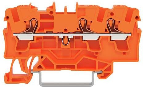 WAGO Durchgangsklemme 2204-1302 in Orange, 50 Stück - Bild 1