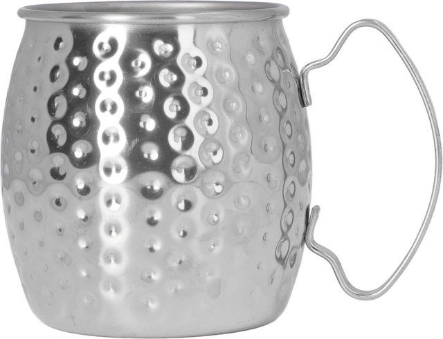 Moscow Mule Becher aus 304 Edelstahl in Grau, 500 ml Cocktailbecher - Bild 1