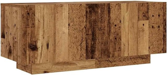 vidaXL TV-Schrank in Altholz-Optik aus Holzwerkstoff, Farbe: Braun, B/T/H: 100 x 35 x 40 cm - Bild 1
