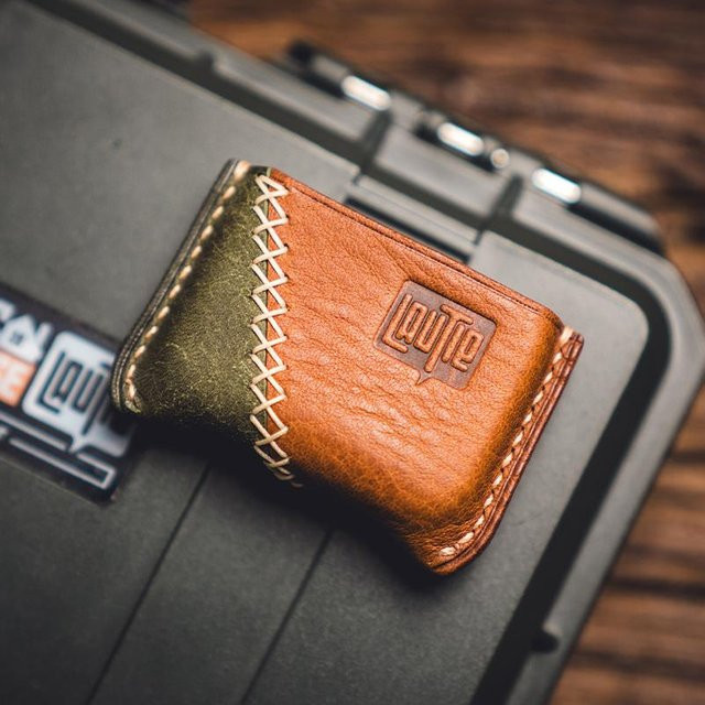 LAUTIE EDC Lederholster für Shuffle V1 V2, Pokerkarten-Aufbewahrungstasche Hülle, Handgefertigt - Bild 1