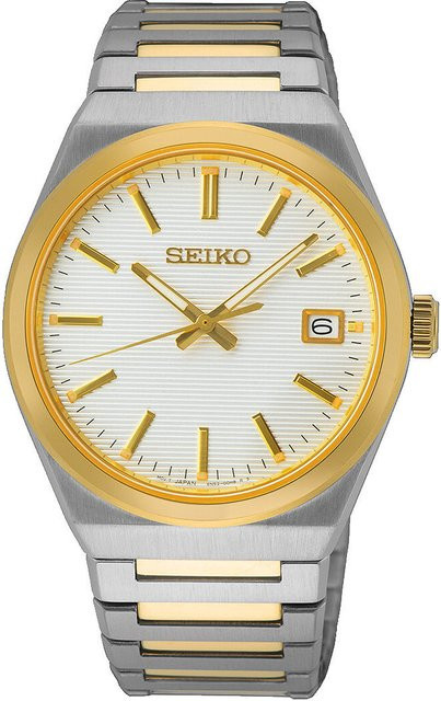 Seiko Armbanduhr, Quarz, Edelstahl, Silber, 39 mm, Herren - Bild 1