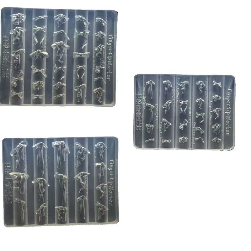 Silikon-Nagelkunstform, Schleifenform, dreidimensionaler Schmuck - Bild 4