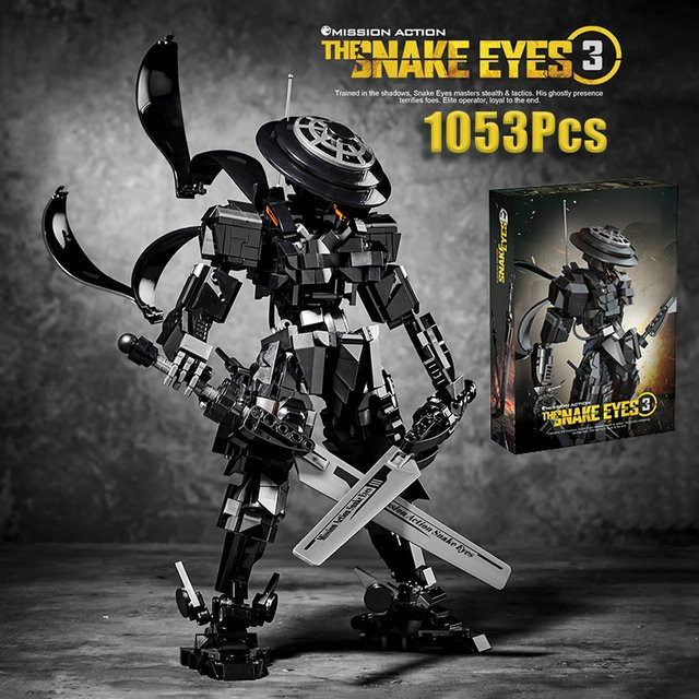 Kreative Expert 2in1 Schlange Augen Mecha Soldat, Modell Bausteine, Ninja Roboter mit Waffen - Bild 1