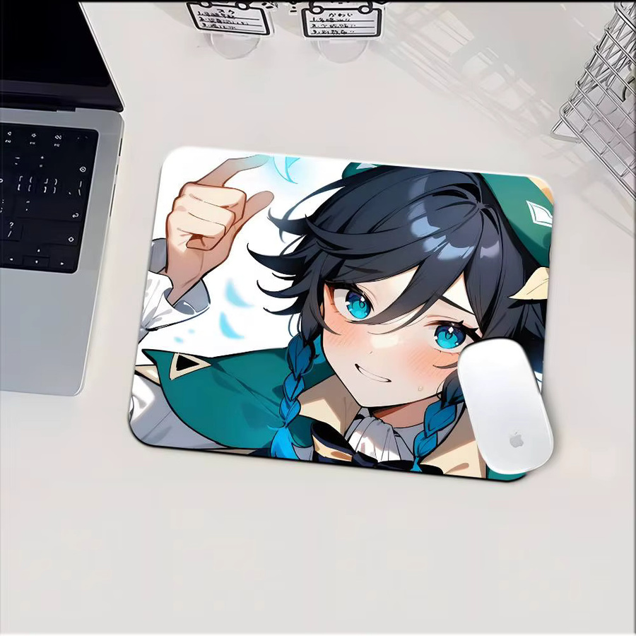 Genshin Impact Barbatos Venti Mousepad Motiv Multicolor rutschfestes Deskpad für Maus und Tastatur - Bild 5