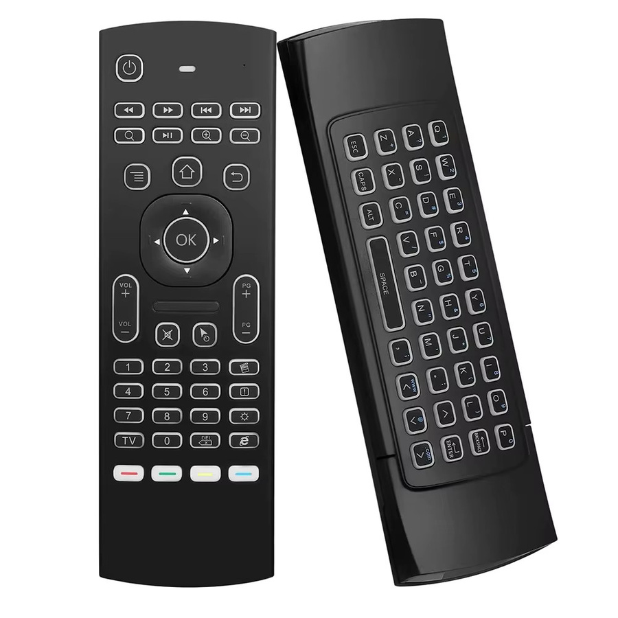 MRSVI MX3 Air Mouse Drahtlose Mini Tastatur mit 2,4 GHz, Sprachsteuerung und Hintergrundbeleuchtung, IR-Lernen, Schwarz, für PC, Android und Smart TV - Bild 6