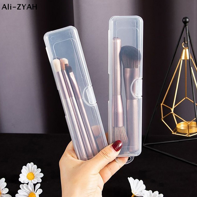 JETTING Tragbarer Make-up-Pinsel-Organizer und Aufbewahrungsbox mit Deckel aus Acryl, Transparent - Bild 1