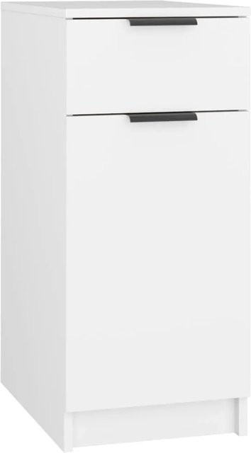 vidaXL Schreibtischschrank Weiß aus Holzwerkstoff B/T/H: 33,5 x 50 x 75 cm - Bild 1