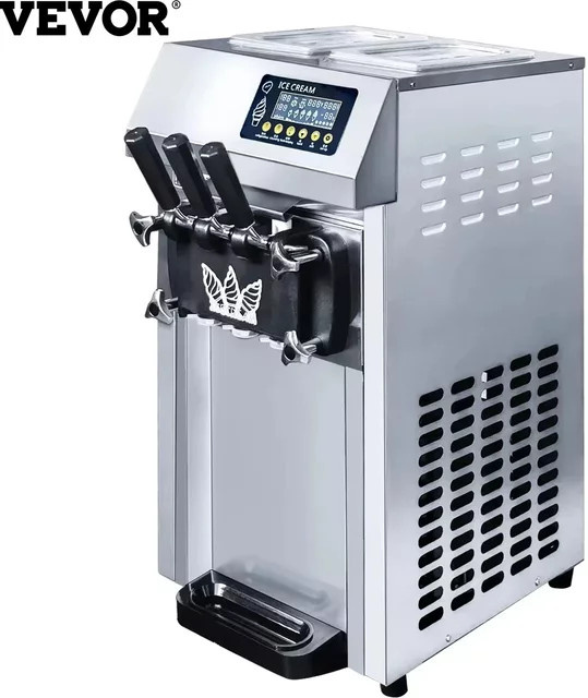 VEVOR Kommerzielle Eismaschine A126 Soft Serve Machine aus Edelstahl in Silber - Bild 1
