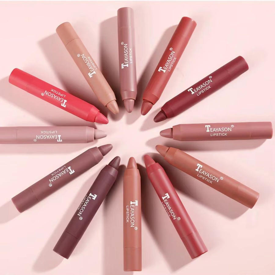 TEAYASON Lippenstift-Set, 3-teilig, matt, rot, nackt - Bild 3