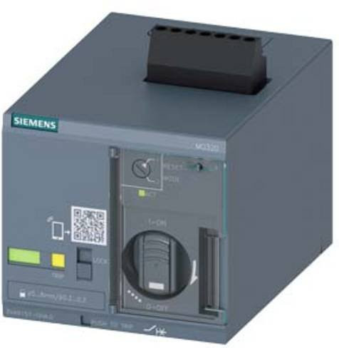 Siemens 3VA9157-0HA20 Motorantrieb in Grau mit einer Schaltspannung von max. 250 V/DC, B/H/T: 7,62 x 7,0 x 10,3 cm - Bild 1