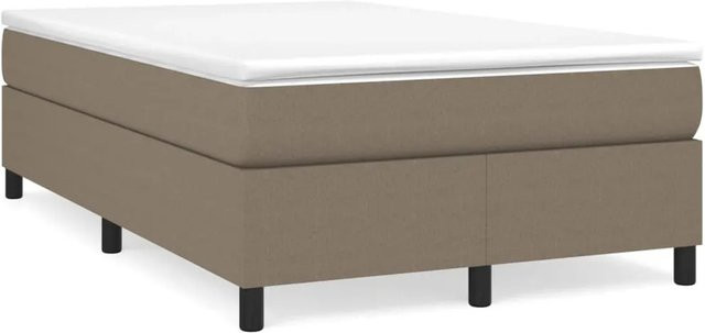 vidaXL Boxspringbett in Taupe mit Stoffbezug, B/T/H: 120 x 200 x 35 cm - Bild 1