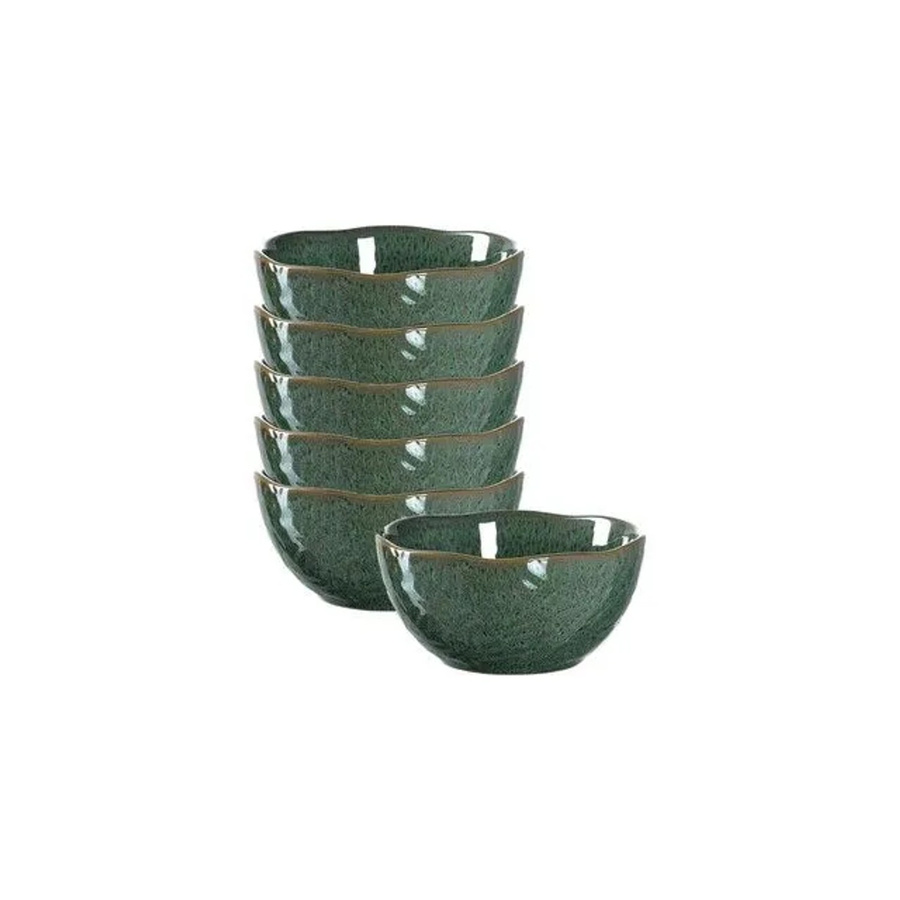 Leonardo Matera Dessertschalen 6er Set Grün Keramik Durchmesser: 12,0 cm - Bild 2