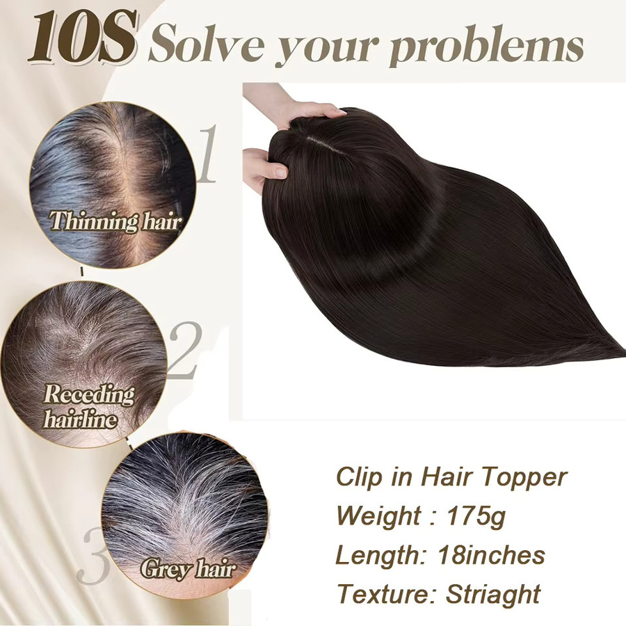 Benehair Clip-in-Haarverlängerung mit Pony, synthetisch, Damen - Bild 3
