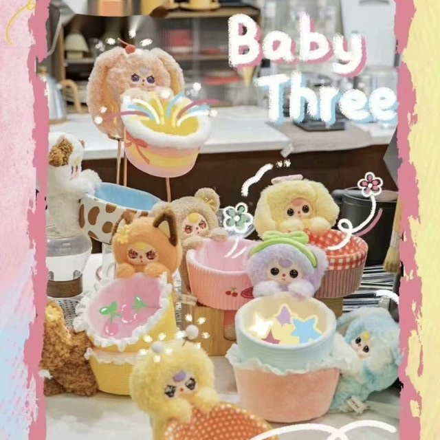 Baby Three Aufbewahrungskorb-Serie, Blind Box, Puppenfigur, Tiere - Bild 1