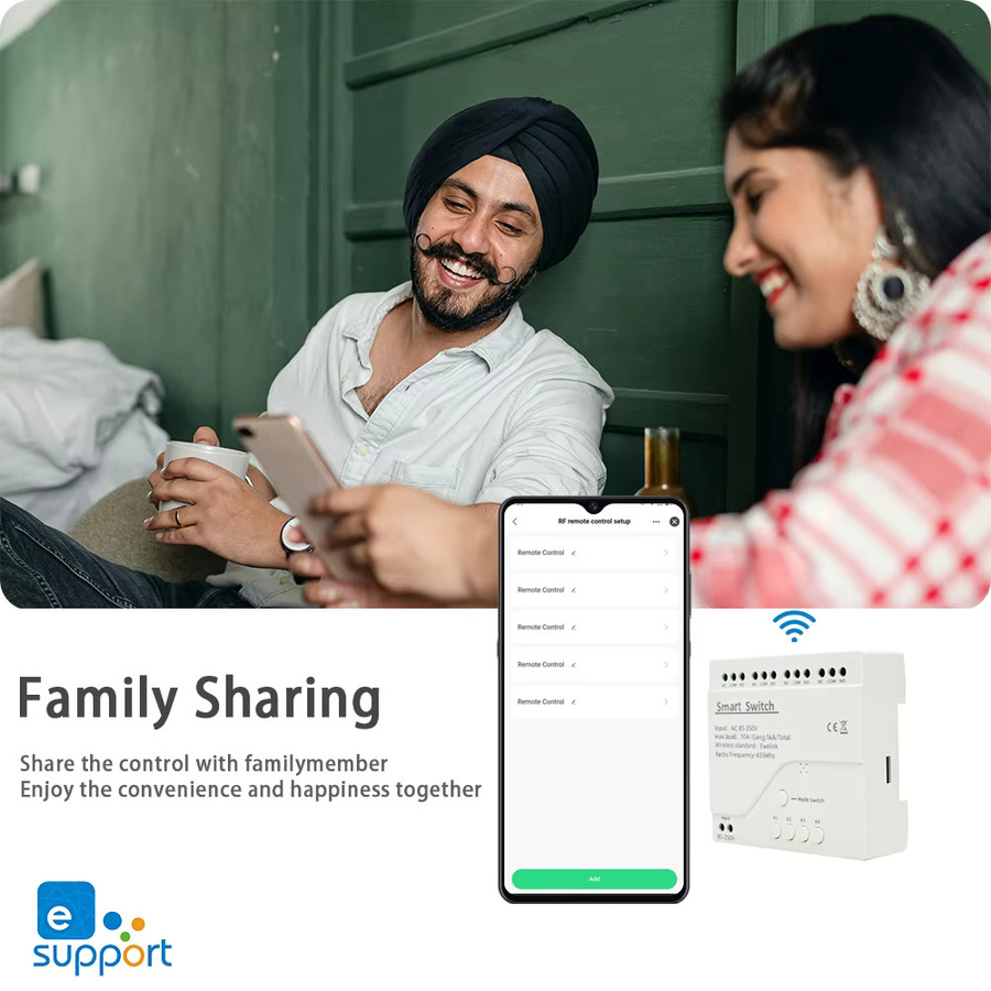 EWELINK WiFi Smart Switch Relais für die Heimautomation mit Trockenkontakt in Weiß - Bild 6