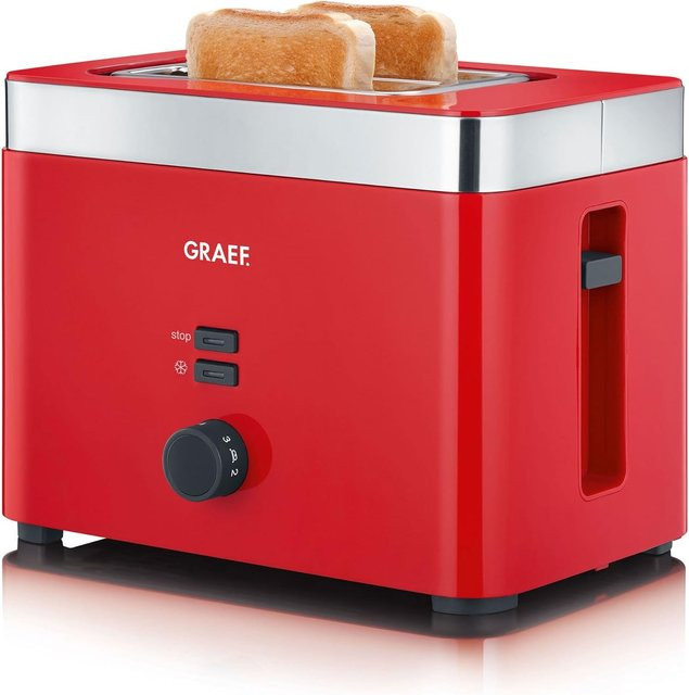 Graef Toaster TO 63 in Rot mit Timer und Kunststoffgehäuse - Bild 1