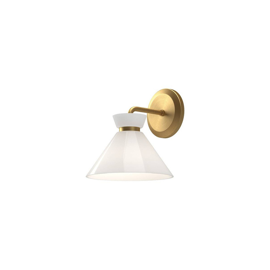 Alora Mood Halston Wandleuchte in Gold/Messing mit Glas und Metall - Bild 1