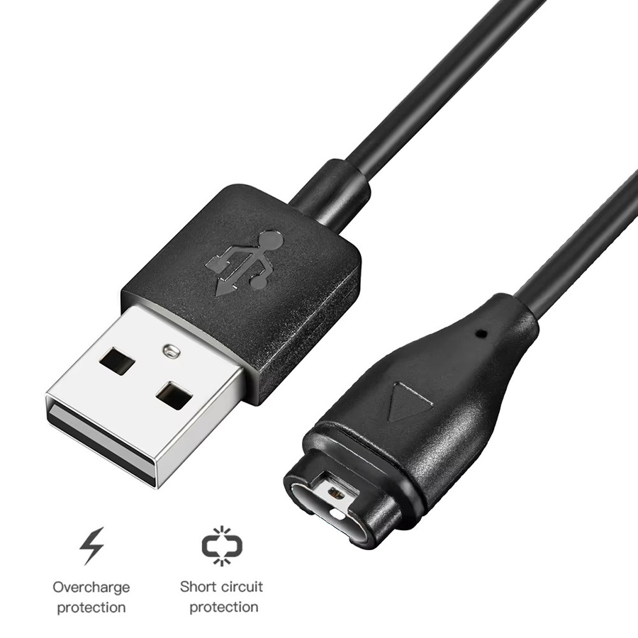 USB-Ladekabel für Garmin Fenix 6S, Fenix 6, Fenix 5 Plus, Fenix 5X und Vivoactive 3, Schwarz, Länge: 1 m - Bild 4