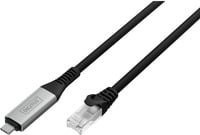 Digitus USB-C auf RJ-45 Ethernet Adapter, 1 Gbit/s, Schwarz - Bild 1