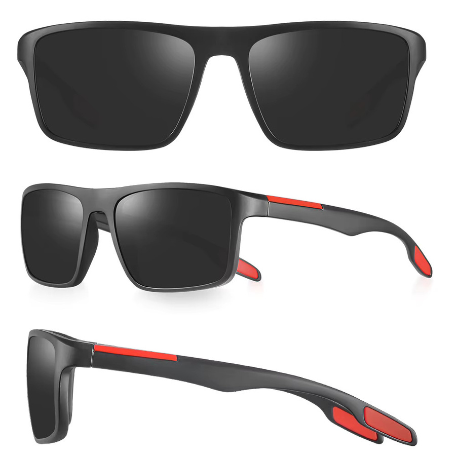 CRIXALIS Sonnenbrille, quadratisch, Vollrand, Schwarz, Unisex, polarisiert - Bild 4