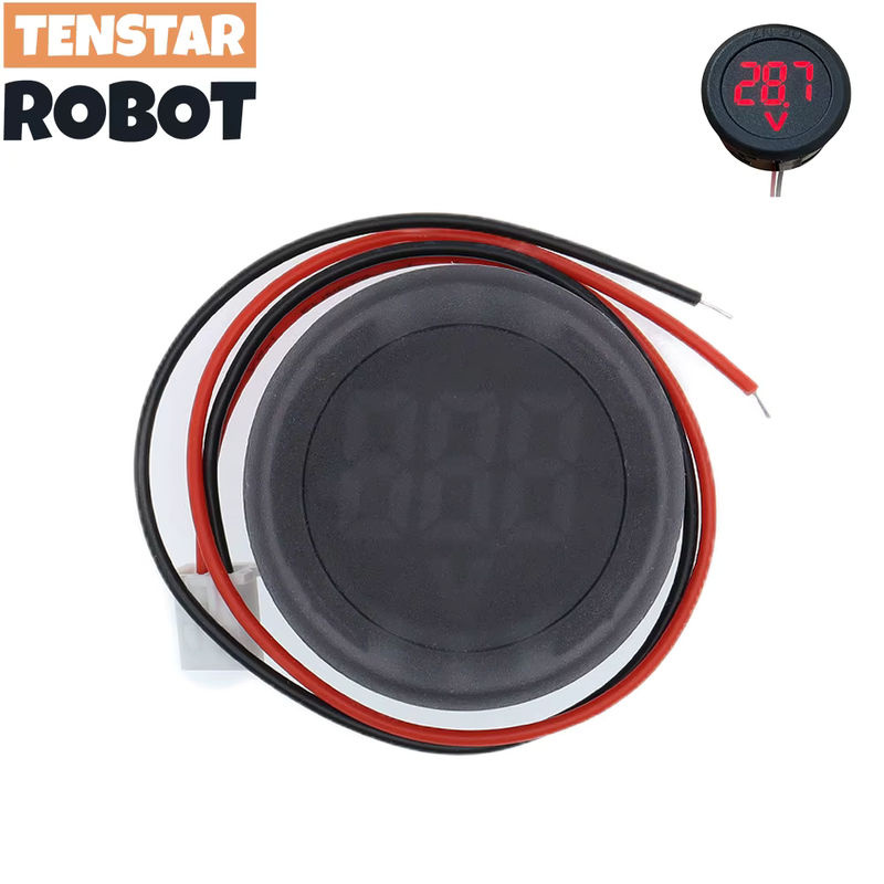 TENSTAR ROBOT Rundes DC 4–100 V LED-Digitalvoltmeter mit Kopfanzeige und Verpolungsschutz in Schwarz und Grün - Bild 5