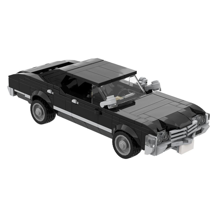 GOBRICKS Supernatural 1967 Chevrolet Impala Automodell aus Bausteinen schwarzes Auto - Bild 3