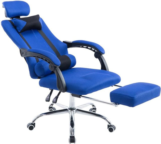 CLP Gaming Bürostuhl Fellow mit Netzbezug, Kopfstütze und Fußablage in Fabric - Bild 1