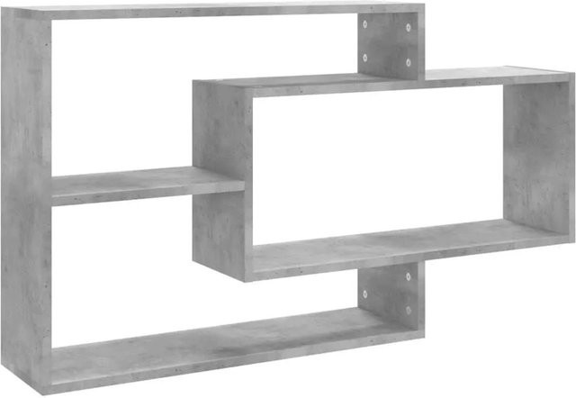 vidaXL Wandregal aus Holzwerkstoff in Betongrau, B/T/H: 104 x 20 x 58,5 cm - Bild 1