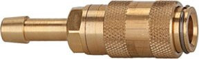 Riegler Schnellverschlusskupplung NW 2,7 aus Messing in Gold mit Tülle LW 3 - Bild 1