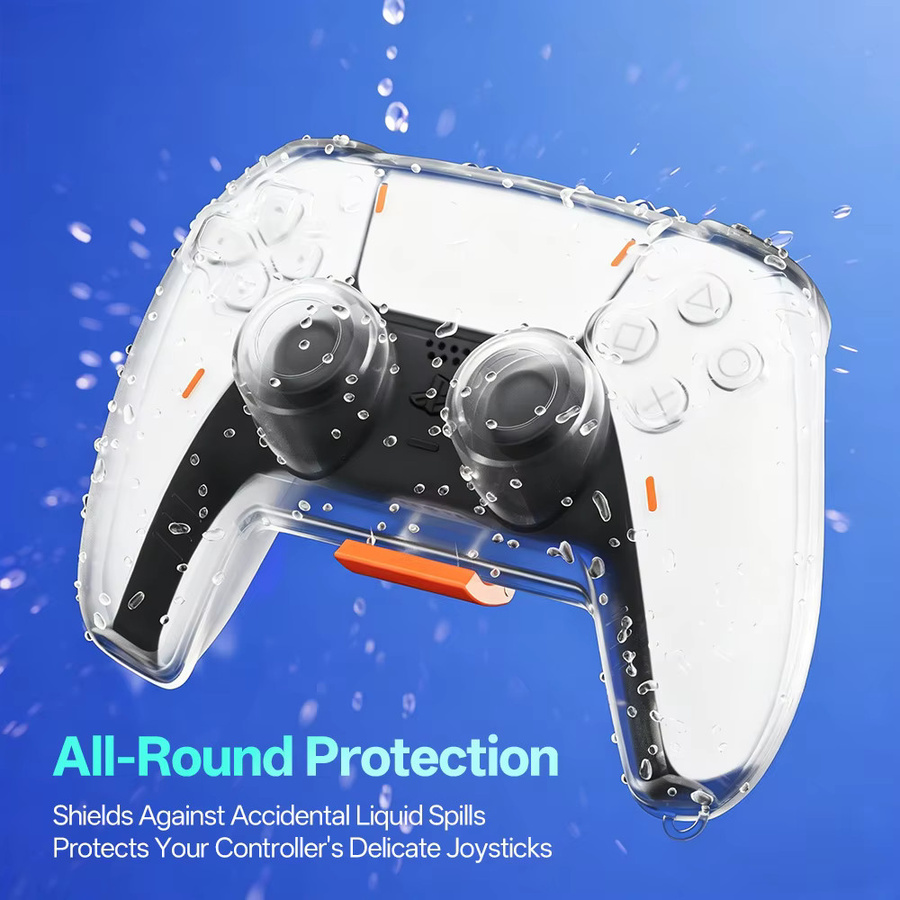 Sony PlayStation 5 Controller Skin Transparente Anti-Rutsch-Silikonhülle zum Schutz vor Staub - Bild 3