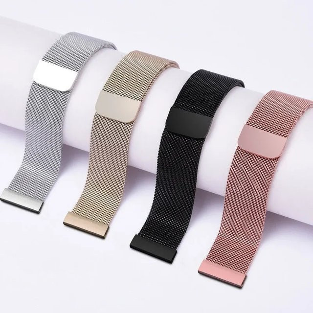 jansin Uhrenarmband Milanese Loop, Edelstahl, Silber, Unisex - Bild 1
