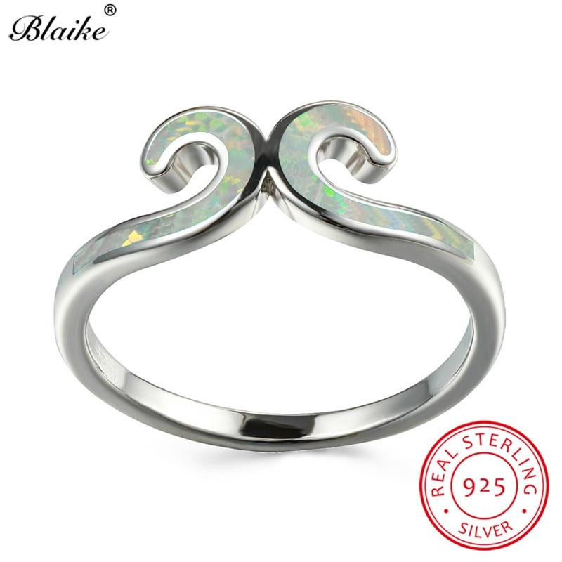 YIRAN Jewelry Ring, 925 Silber, Opal, Damen - Bild 1