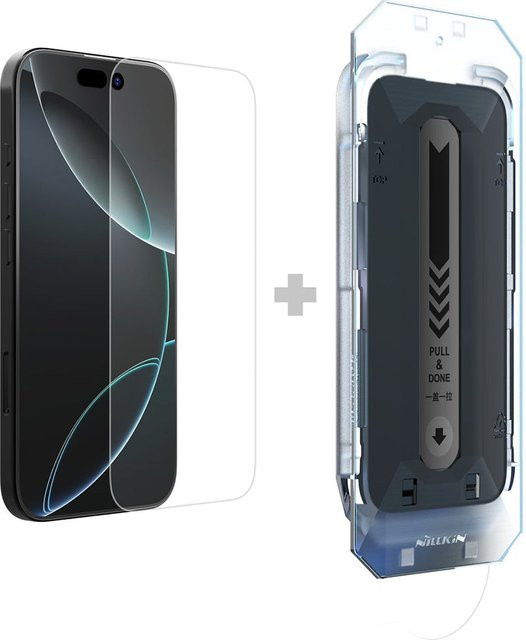 Nillkin H+ Pro Displayschutzfolie aus gehärtetem Glas mit Applikator für Apple iPhone 16 Pro Max, transparent - Bild 1