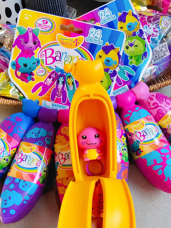 Bandai Überraschungs-Bananen-Blindbox-Spielzeuge, Tierelfen Bananenfiguren, Modepuppe, ab 3 Jahre - Bild 4