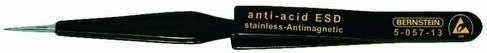 Bernstein Tools SMD-Pinzette 31 SA Spitz aus Edelstahl in Schwarz, Länge: 120 mm - Bild 1