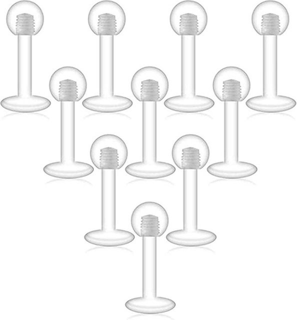 YULIN Piercing Lippenring, Acryl, Weiß, Damen - Bild 1