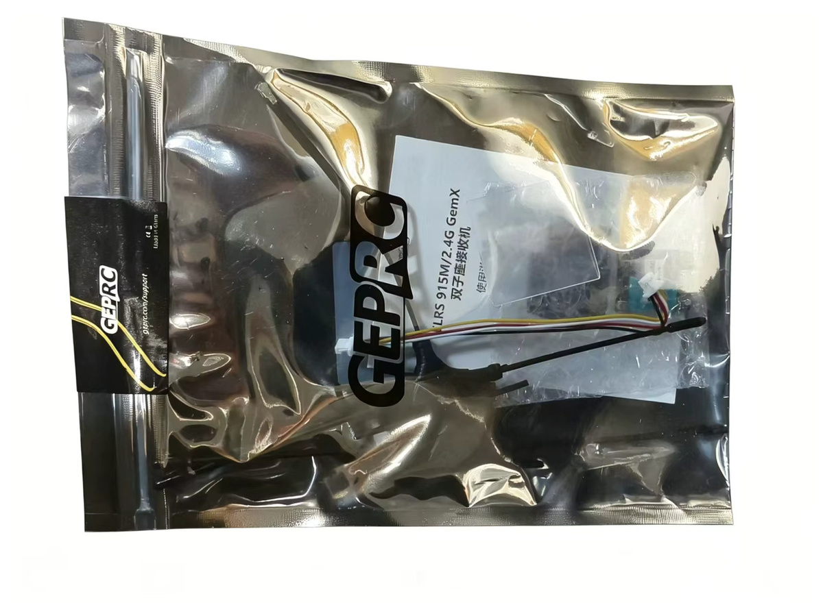 GEPRC GemX Gemini Dual-Frequenz-Empfänger ELRS 915M/2.4G mit FPV Crossover-Antenne in Schwarz - Bild 3