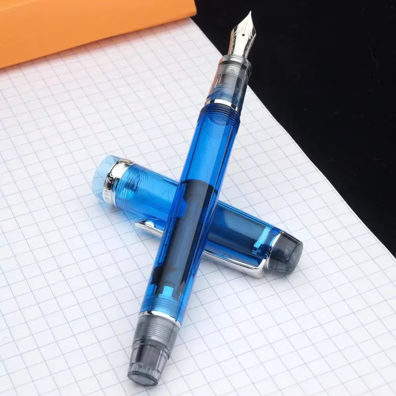 Pilot Custom Heritage 92 Kolbenfüllfederhalter Transparent Blau - Bild 5