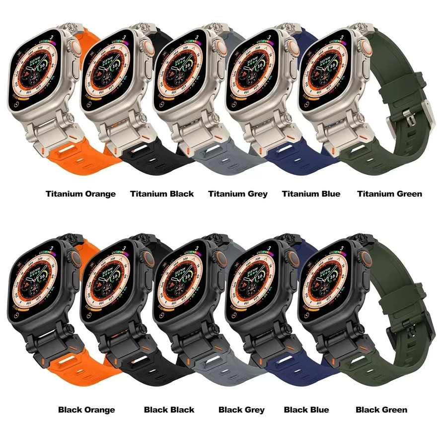 FancyWrist Uhrenarmband Silikon, Titanfarben, Unisex - Bild 6