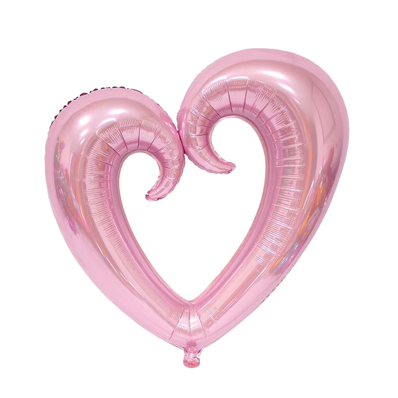 EACH PARTY Herz Folienballons für Valentinstag und Hochzeit, Silber und Mehrfarbig, Durchmesser: 101,6 cm - Bild 3