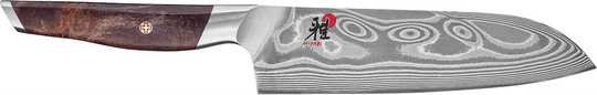 Zwilling Miyabi Iki Santokumesser aus Damast-Pulverstahl mit Holzgriff in Braun und Multicolour - Bild 1