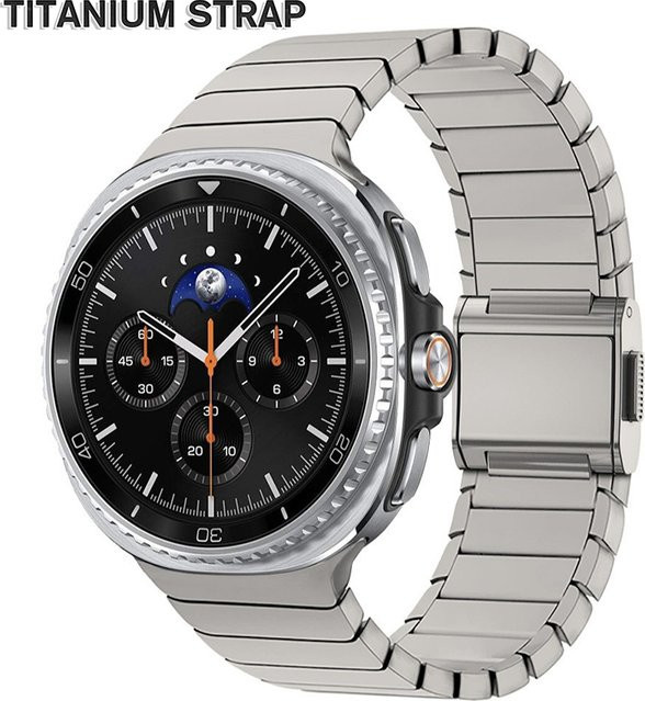CAOWTAN Uhrenarmband Titan, Edelstahl, Silber, Unisex - Bild 1